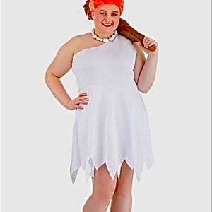 WILMA FLINTSTONE  HALLOWEEN COSTUME & WIG NEW SIZE 2X